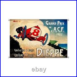 Dieppe Grand Prix Race Car Racing 38 Wall Hanging Giclee Printed Canvas Print