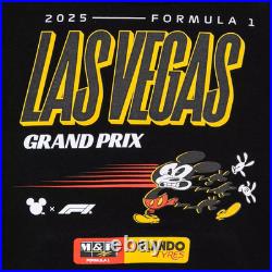 Disney x Formula 1 Las Vegas 2025 Grand Prix Black 3D Pullover Hoodie