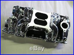Edelbrock RPM Air-Gap Intake Manifold 55-86 Small Block Chevy EnduraShine 75014