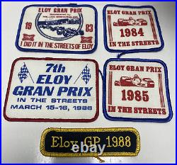 Eloy Arizona Grand Prix ORIGINAL Jacket Patches UNUSED 1983 84 85 86 88 RARE