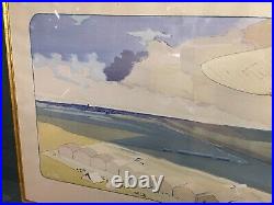 Ernest & Marguerite Gamy Montaut Le Grand Prix Flying Club Watercolor Print 1912