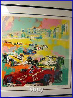 F1 1981 GRAND PRIX CAESAR'S PALACE SERIGRAPH LEROY NEIMAN Gilles Villeneuve