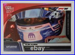 F1 ALEX ALBON FASTEST LAP Topps NOW #78 Red Foil #/5 FREE SHIP USA FLAWLESS