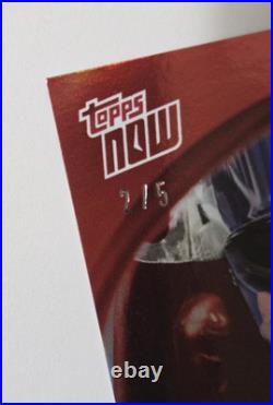 F1 ALEX ALBON FASTEST LAP Topps NOW #78 Red Foil #/5 FREE SHIP USA FLAWLESS