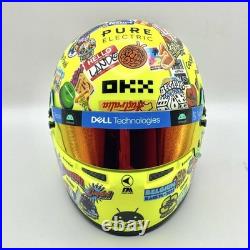 F1 Mini Helmet 1/2 Scale Lando Norris McLaren 2023 US GP 100th Race Rare