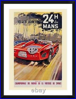 Ferrari Lemans 1961 Grand Prix Travel Poster or Gallery Canvas Wrap Car RAcing Ferrari Lemans 1961 Grand Prix Travel Poster or Gallery Canvas Wrap Car RAcing