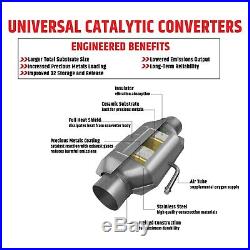Flowmaster 2820125 2.5 ID 2.5 OD Universal Fit Round Body Catalytic Converter