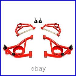 For Chevy Malibu 78-83 BMR Suspension AA030R Front Upper & Lower A-Arm Kit