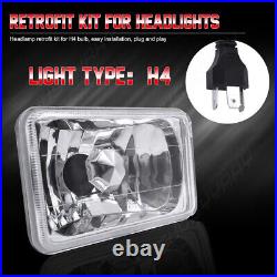 For Pontiac Firebird 1977-1981 Grand Prix 2PCS 4x6 inch LED Headlights Hi/Lo DRL