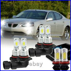 For Pontiac Grand Prix 2004-2008 Fanless LED Headlights High/Low Fog Light Bulb