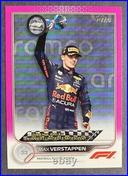 Formula 1 Card 2022 TOPPS #167 Max Verstappen Grand Prix Winner /150