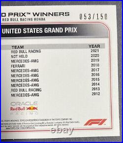 Formula 1 Card 2022 TOPPS #167 Max Verstappen Grand Prix Winner /150