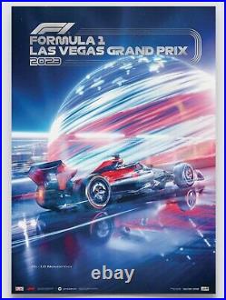 Formula 1 Las Vegas Grand Prix 2023 Official POSTER Ltd Edition# 96/100 Embossed