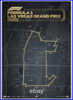 Formula 1 Las Vegas Grand Prix 2024 Official POSTER Ltd Edition 055/200 Embossed