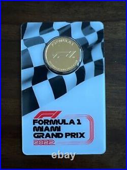 Formula 1 Miami Grand Prix 2022 1/4oz gold coin 1235/2500 collectors coins
