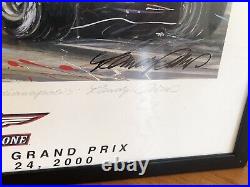 Framed Serigraph Signed By Randy Owens SAP USA? Grand Prix 2000