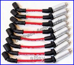 GM 4.8 5.3 6.0 6.2 7.0 V8 03-08 10mm High Performance Red Spark Plug Wire 48322R