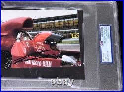GOAT & 3x F1 Drivers World Champion Niki Lauda Signed BRM P160 Photo Auto PSA