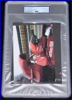 GOAT & 3x F1 Drivers World Champion Niki Lauda Signed BRM P160 Photo Auto PSA