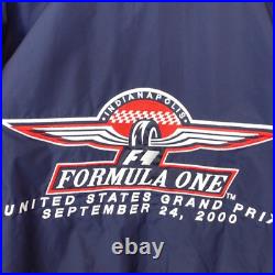 GRAND PRIX Formula One F1 Jacket Mens Small Red Blue USA Flag VINTAGE 2000