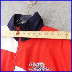 GRAND PRIX Formula One F1 Jacket Mens Small Red Blue USA Flag VINTAGE 2000