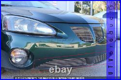 GTG 2004 2008 Pontiac Grand Prix 2PC Polished Bumper Billet Grille Kit