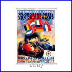 German Grand Prix Auto Car Races 36 Wall Hanging Giclee Printed Canvas Print