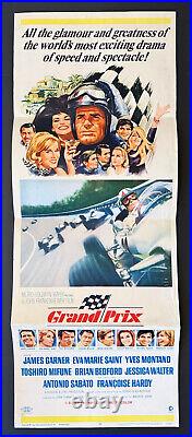 Grand Prix 1967 Original Movie Poster Insert 14x36 James Garner