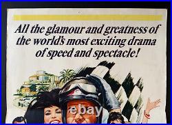 Grand Prix 1967 Original Movie Poster Insert 14x36 James Garner