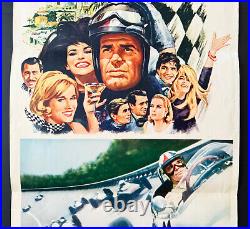 Grand Prix 1967 Original Movie Poster Insert 14x36 James Garner