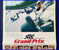 Grand Prix 1967 Original Movie Poster Insert 14x36 James Garner