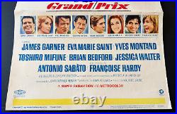 Grand Prix 1967 Original Movie Poster Insert 14x36 James Garner