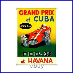 Grand Prix Of Cuba Auto Car Races 36 Wall Hanging Giclee Printed Canvas Print