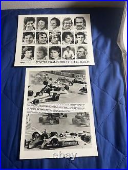 HTF Original 1980 Toyota Long Beach Grand Prix Drivers Photo And Race Photo