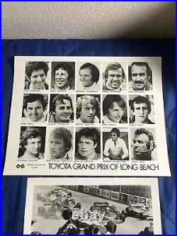 HTF Original 1980 Toyota Long Beach Grand Prix Drivers Photo And Race Photo