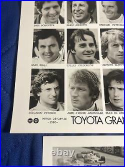 HTF Original 1980 Toyota Long Beach Grand Prix Drivers Photo And Race Photo