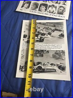 HTF Original 1980 Toyota Long Beach Grand Prix Drivers Photo And Race Photo