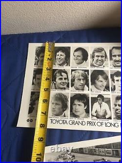 HTF Original 1980 Toyota Long Beach Grand Prix Drivers Photo And Race Photo