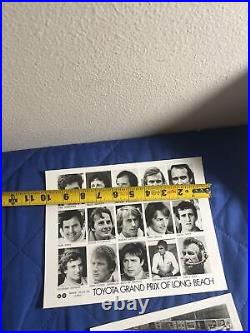 HTF Original 1980 Toyota Long Beach Grand Prix Drivers Photo And Race Photo