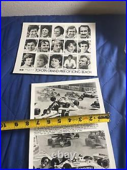 HTF Original 1980 Toyota Long Beach Grand Prix Drivers Photo And Race Photo