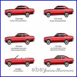 Headliner for 1969-1972 Pontiac Grand Prix Hardtop 2-Door Vinyl Black Front Rear