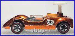 Hot Wheels Chaparral 2G, VHTF Orange, 1969 Grand Prix, Redlines, Made in USA