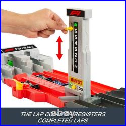 Hot Wheels Formula 1 Grand Prix Circuit Track Set with 3 Diecast Cars Scale 164