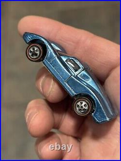 Hot Wheels Redline 1968 Ford MKIV Metallic Blue Grand Prix Race Car USA