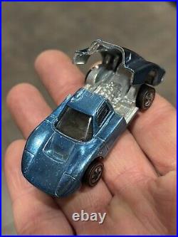 Hot Wheels Redline 1968 Ford MKIV Metallic Blue Grand Prix Race Car USA