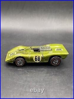 Hot Wheels Redline 1970 Ferrari 312P Spectraflame Yellow Grand Prix Made In USA