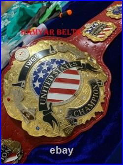Iwgp US(united states) Championship Belt, 4mm Zinc, Dual Plated, cow Leather strap Iwgp US(united states) Championship Belt, 4mm Zinc, Dual Plated, cow Leather strap