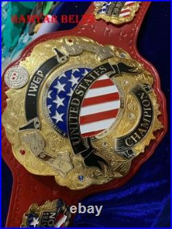 Iwgp US(united states) Championship Belt, 4mm Zinc, Dual Plated, cow Leather strap Iwgp US(united states) Championship Belt, 4mm Zinc, Dual Plated, cow Leather strap