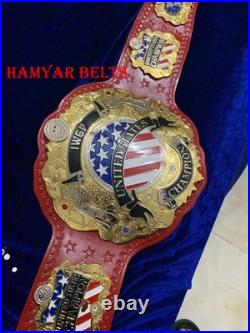 Iwgp US(united states) Championship Belt, 4mm Zinc, Dual Plated, cow Leather strap Iwgp US(united states) Championship Belt, 4mm Zinc, Dual Plated, cow Leather strap