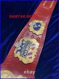 Iwgp US(united states) Championship Belt, 4mm Zinc, Dual Plated, cow Leather strap Iwgp US(united states) Championship Belt, 4mm Zinc, Dual Plated, cow Leather strap
